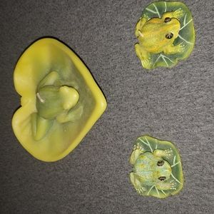 3 Cute Lucky Frog Candles